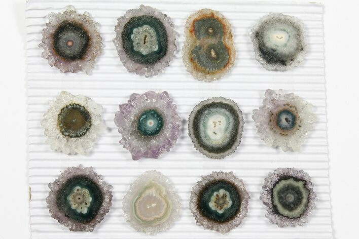 Lot: ~ Amethyst Stalactite Slices ( Pieces) #101737